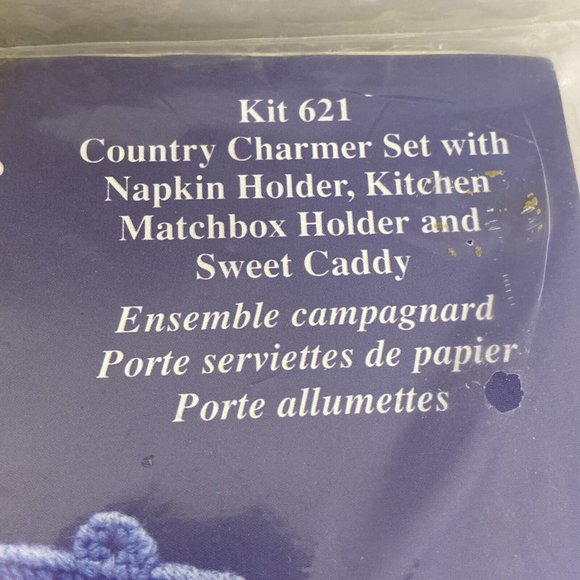 Plastic Canvas Needlepoint Kit Country Charmer 3 pc. Kitchen Set - Picture 2 of 8